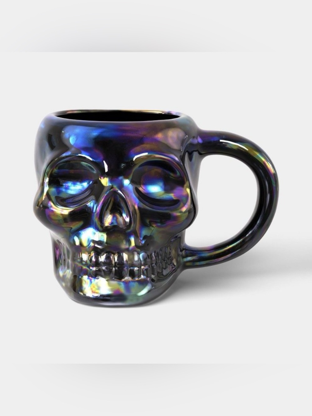 Hyde & EEK! Boutique Stoneware Iridescent Skull 14.5 oz (Target 2026)